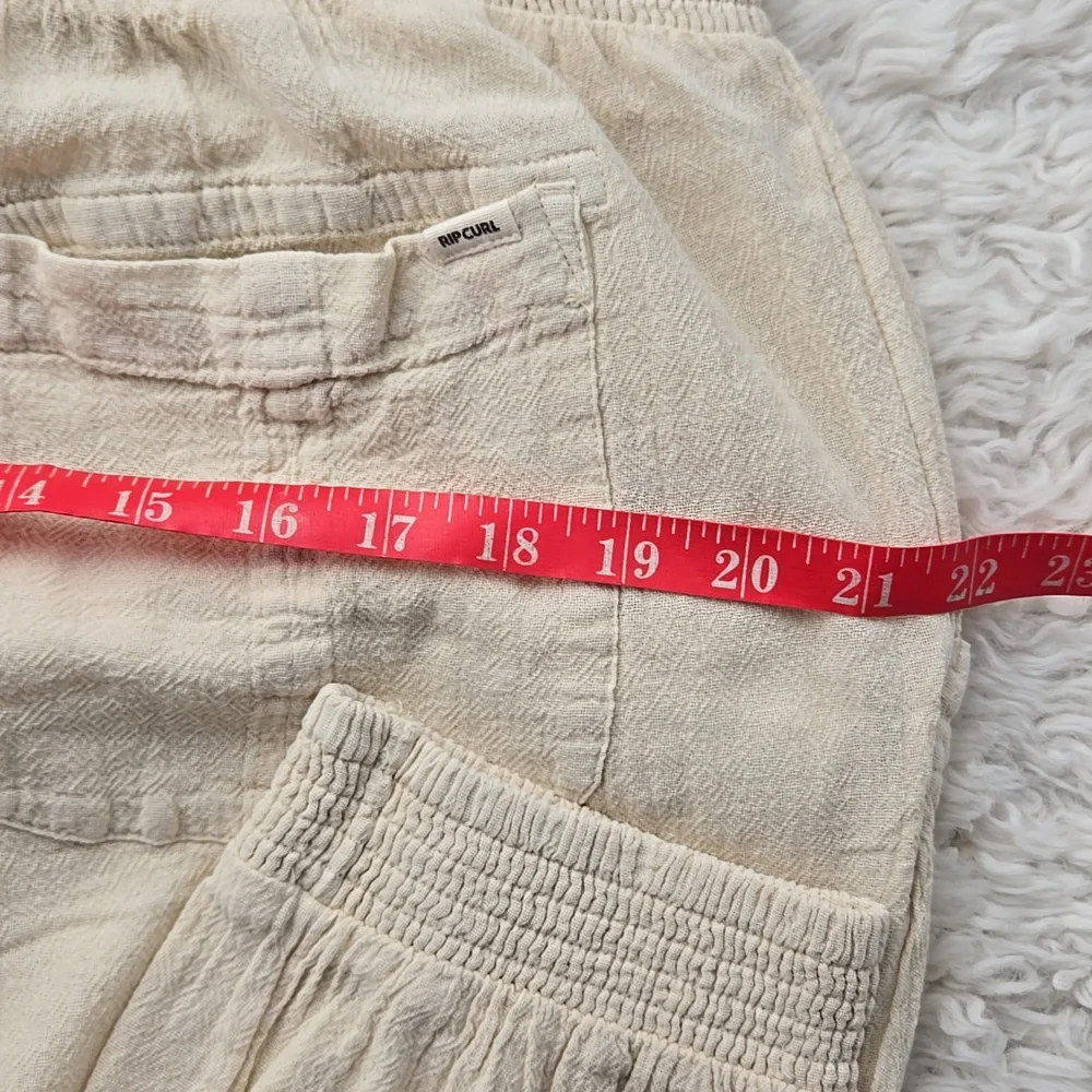 Rip Curl Classic Surf Pants Beachy Ivory Cotton Jogger Large - Picture 9 of 11
